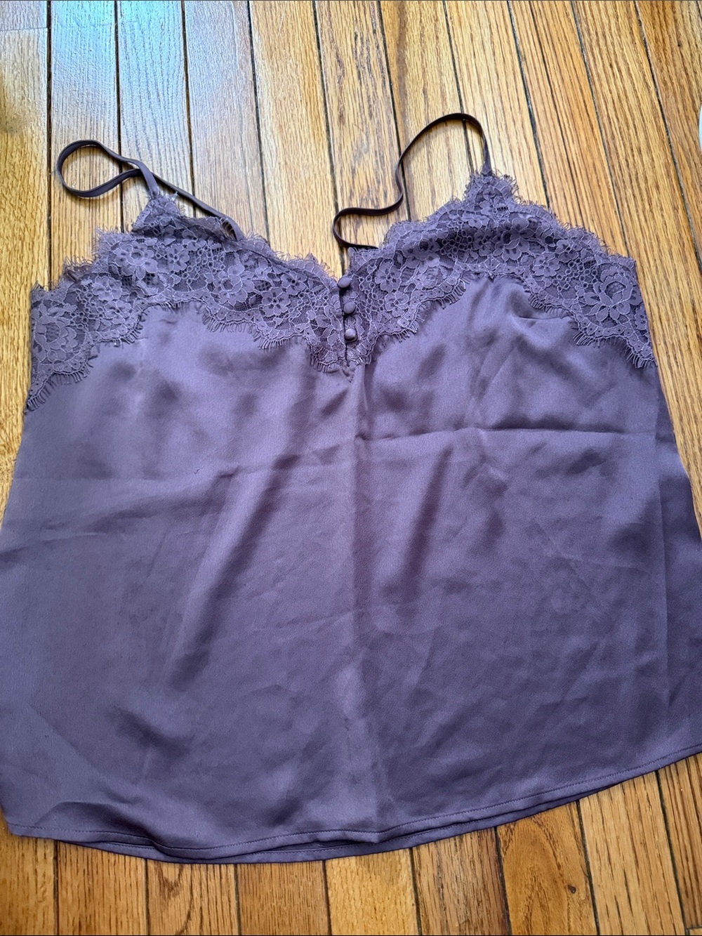 Abercrombie & Fitch Purple Lace Trim Camisole